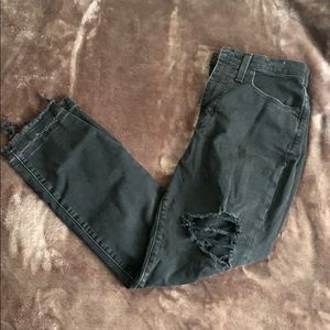 Madewell black Mom jeans